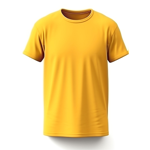 Yellow Round Neck T shirt